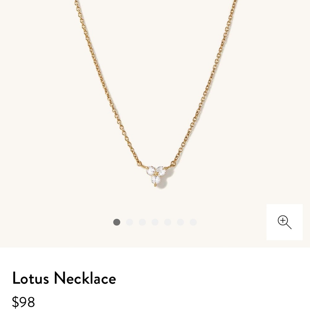 Mejuri Lotus necklace